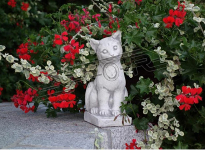 Garten Dekoration Katze Dekorative Terrasse Stein Figuren Figur Statue